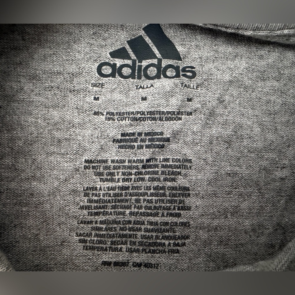 Adidas Kids Boys Gray Soccer Graphic Tee nwt - Picture 12 of 16